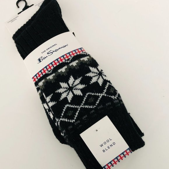 Ben Sherman Other - BEN SHERMAN 2 Pair Wool Blend Boot/Casual Socks NWT